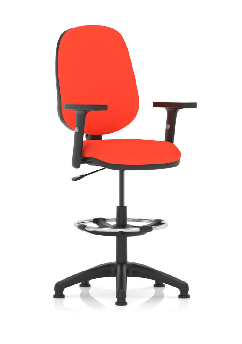 Slide Plus I Medium Back Task Operator Office Chair with Hi Rise Draughtsman Kit - Image 21