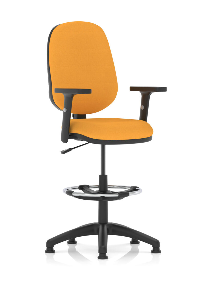 Slide Plus I Medium Back Task Operator Office Chair with Hi Rise Draughtsman Kit - Image 22