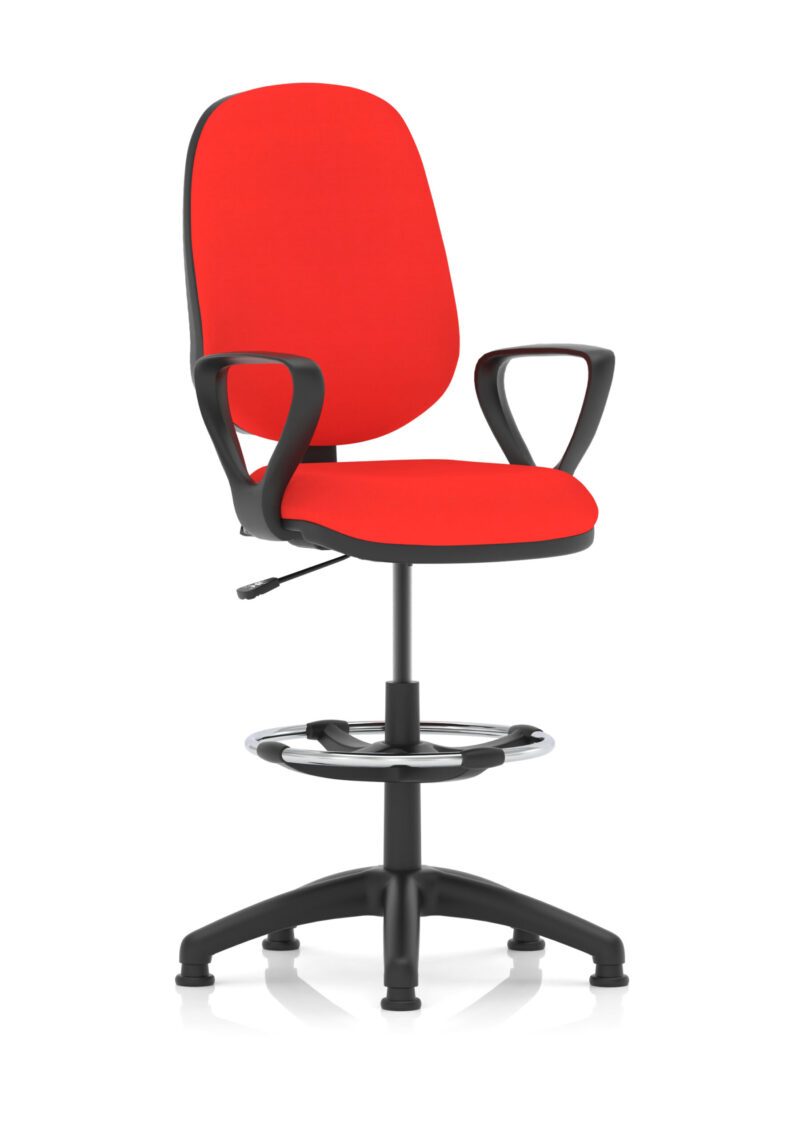 Slide Plus I Medium Back Task Operator Office Chair with Hi Rise Draughtsman Kit - Image 26