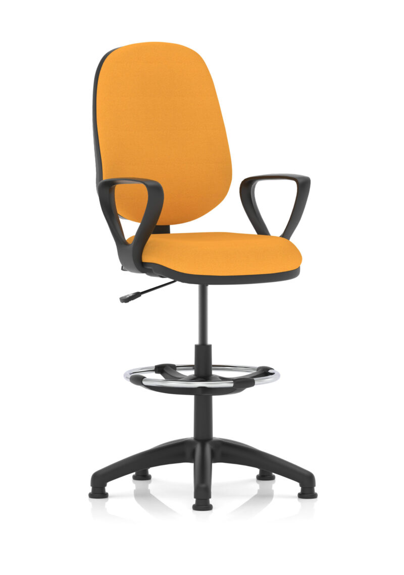 Slide Plus I Medium Back Task Operator Office Chair with Hi Rise Draughtsman Kit - Image 30