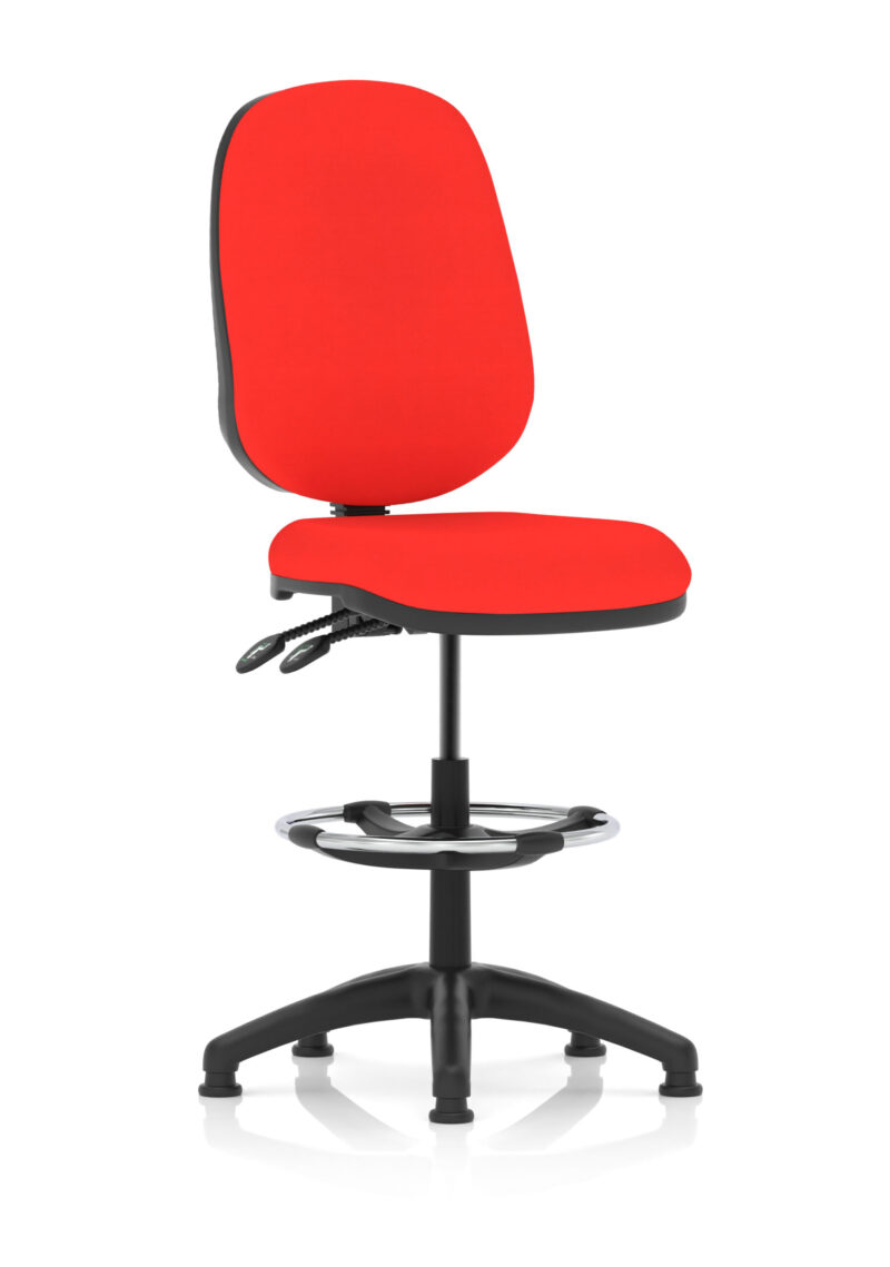 Slide Plus II Task Operator Office Chair with Hi Rise Draughtsman Kit - Image 13