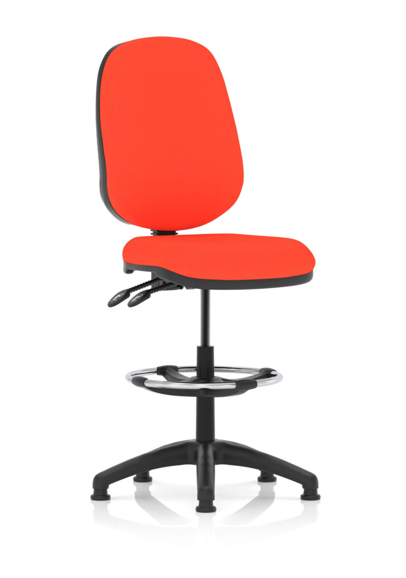 Slide Plus II Task Operator Office Chair with Hi Rise Draughtsman Kit - Image 22