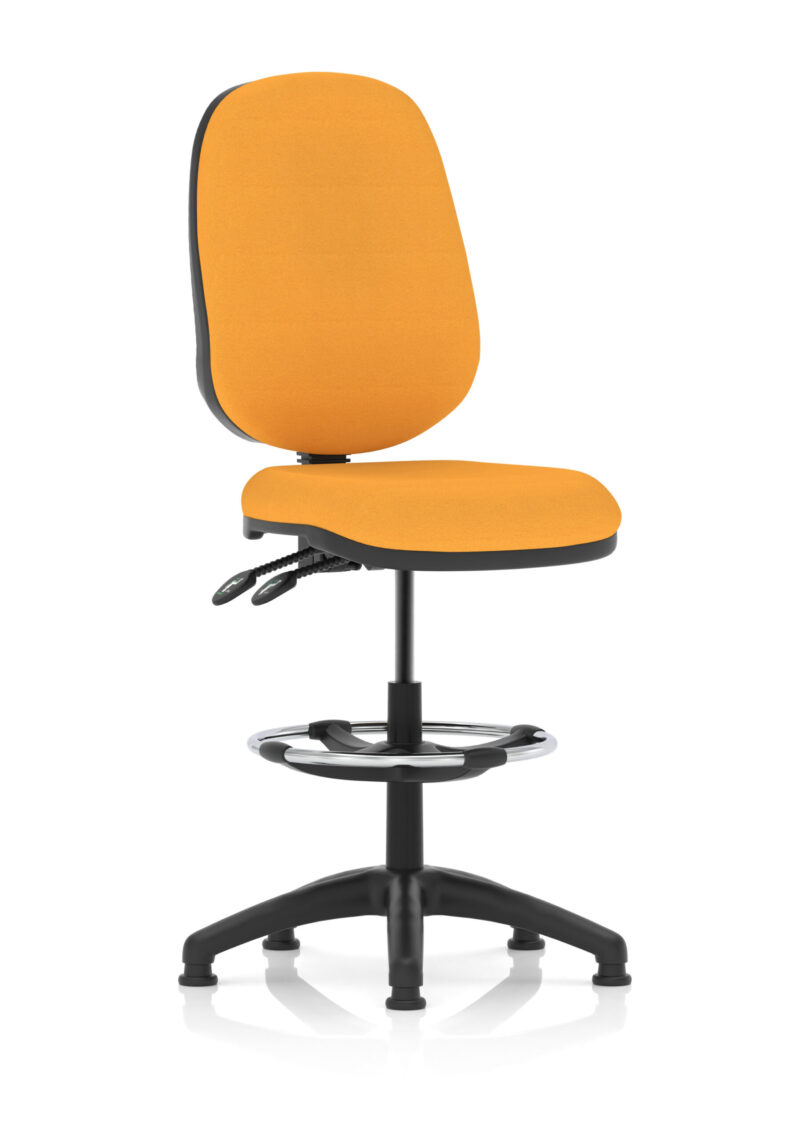 Slide Plus II Task Operator Office Chair with Hi Rise Draughtsman Kit - Image 25