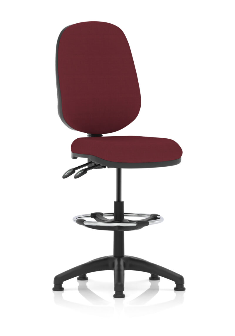 Slide Plus II Task Operator Office Chair with Hi Rise Draughtsman Kit - Image 28