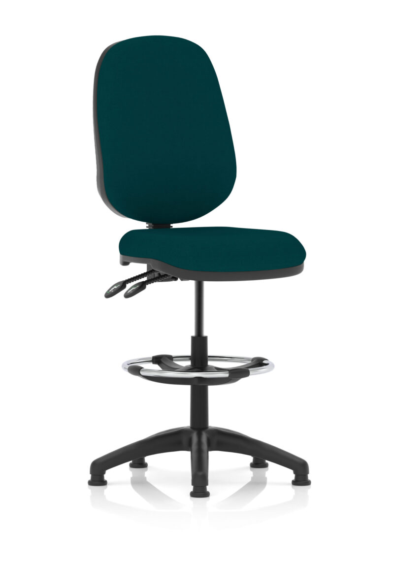 Slide Plus II Task Operator Office Chair with Hi Rise Draughtsman Kit - Image 31