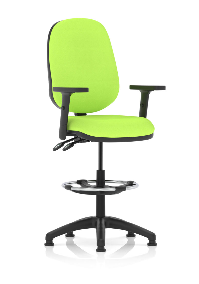Slide Plus II Task Operator Office Chair with Hi Rise Draughtsman Kit - Image 18