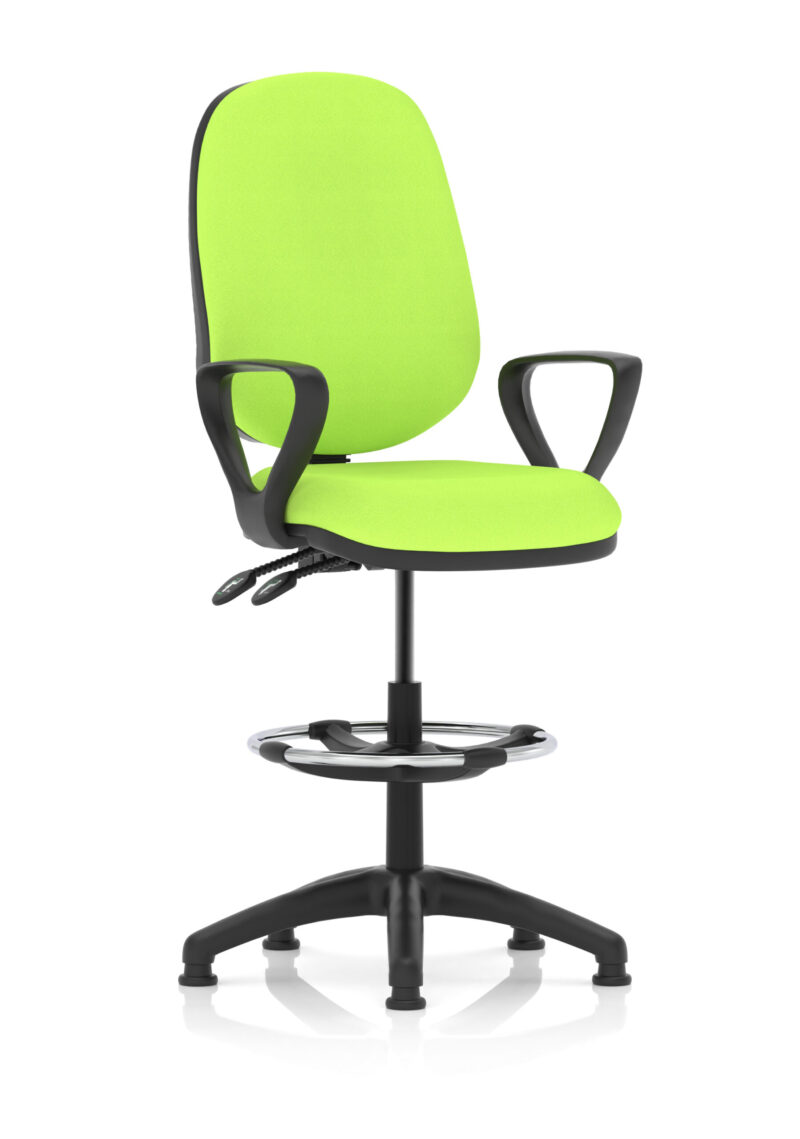 Slide Plus II Task Operator Office Chair with Hi Rise Draughtsman Kit - Image 17