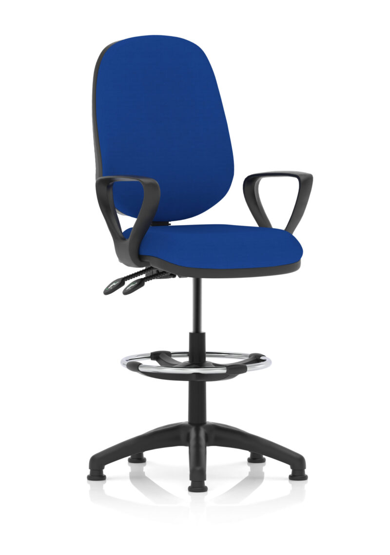Slide Plus II Task Operator Office Chair with Hi Rise Draughtsman Kit - Image 20