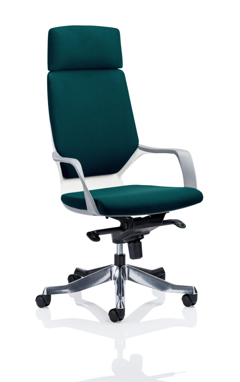 Flock High Back Executive Office Chair with Arms - Image 8