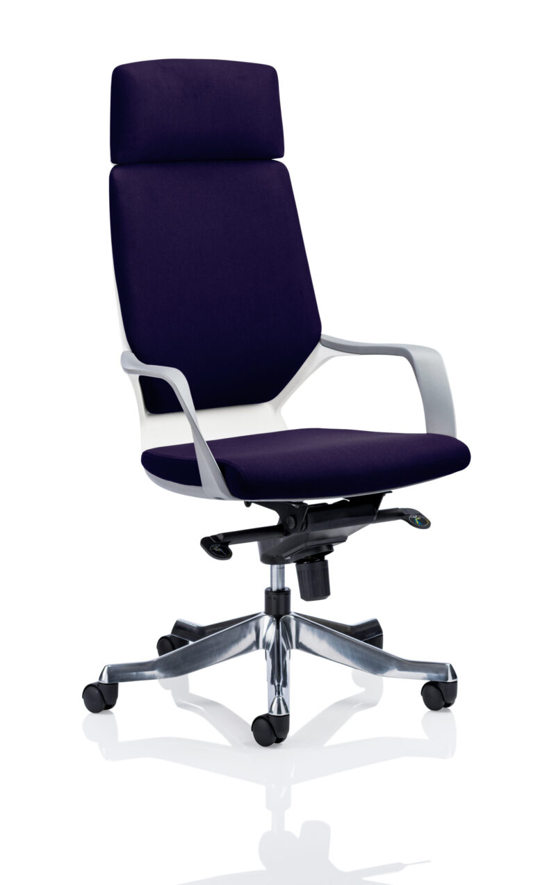 Flock High Back Executive Office Chair with Arms - Image 9