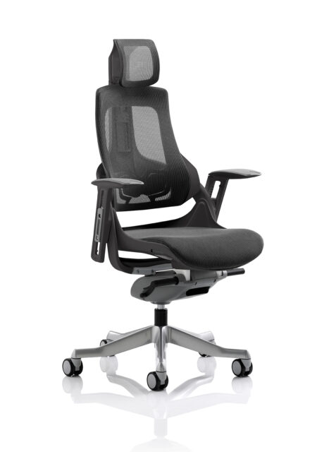 Grasp High Back Black Shell Executive Office Chair with Arms