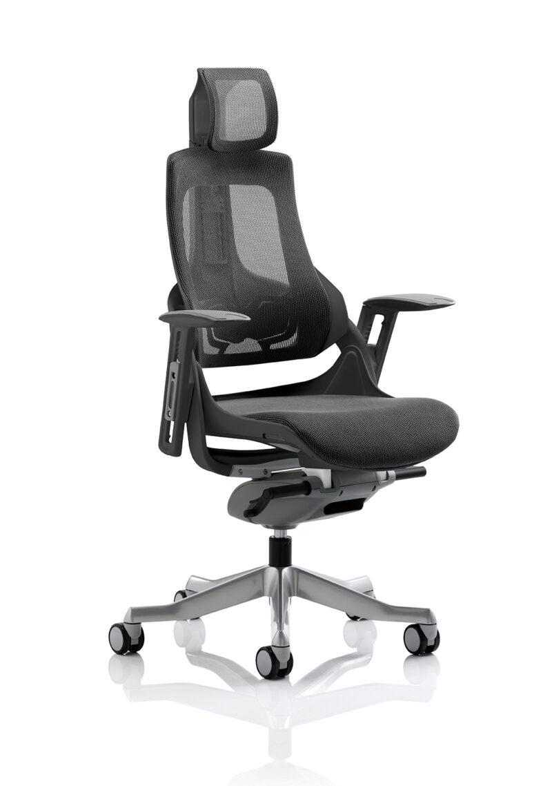Grasp High Back Black Shell Executive Office Chair with Arms