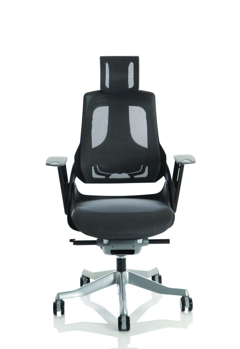 Grasp High Back Black Shell Executive Office Chair with Arms - Image 2