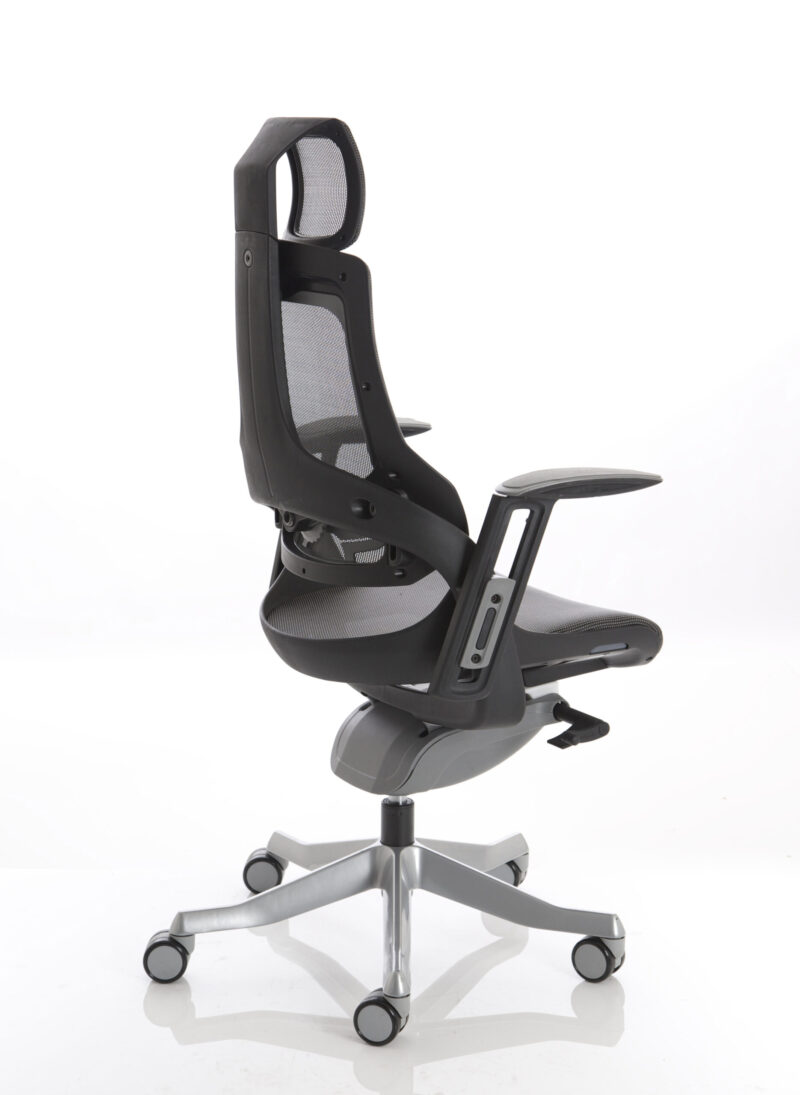 Grasp High Back Black Shell Executive Office Chair with Arms - Image 4