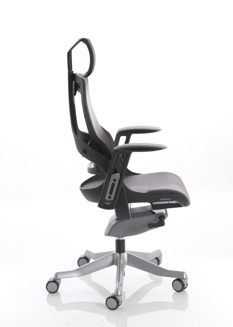 Grasp High Back Black Shell Executive Office Chair with Arms - Image 5
