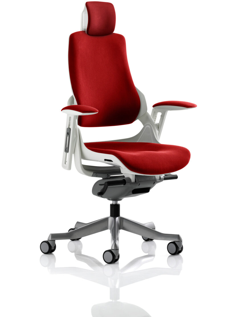 Grasp High Back White Shell Executive Office Chair with Arms - Image 67