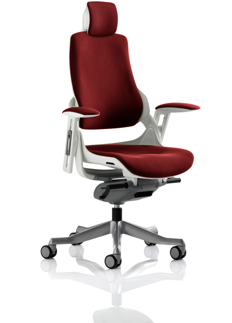 Grasp High Back White Shell Executive Office Chair with Arms - Image 68