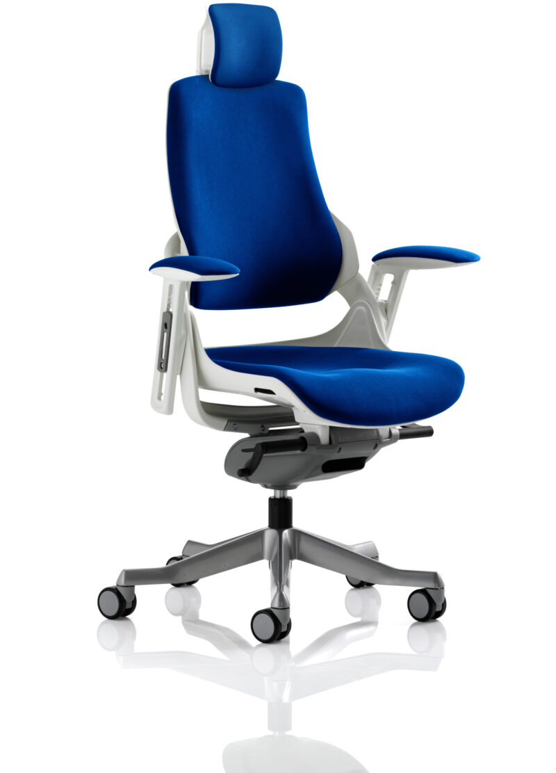 Grasp High Back White Shell Executive Office Chair with Arms - Image 73