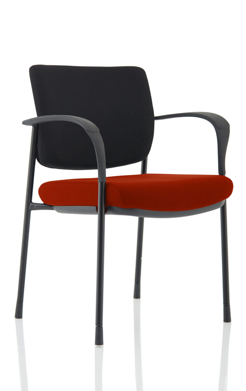 Scout Deluxe Medium Back Stacking Visitor Office Chair with Arms - Image 2