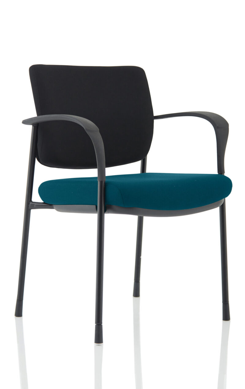 Scout Deluxe Medium Back Stacking Visitor Office Chair with Arms - Image 3