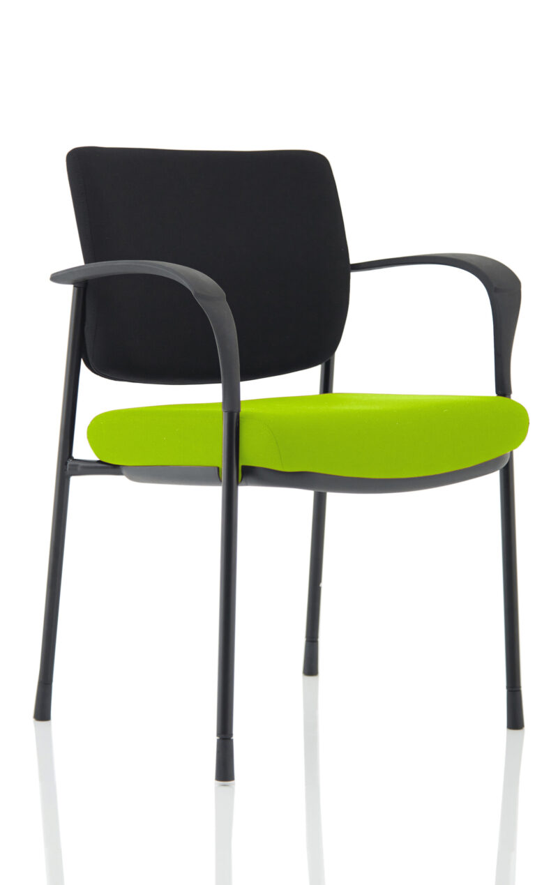 Scout Deluxe Medium Back Stacking Visitor Office Chair with Arms - Image 4