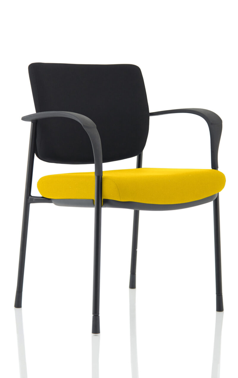 Scout Deluxe Medium Back Stacking Visitor Office Chair with Arms - Image 5