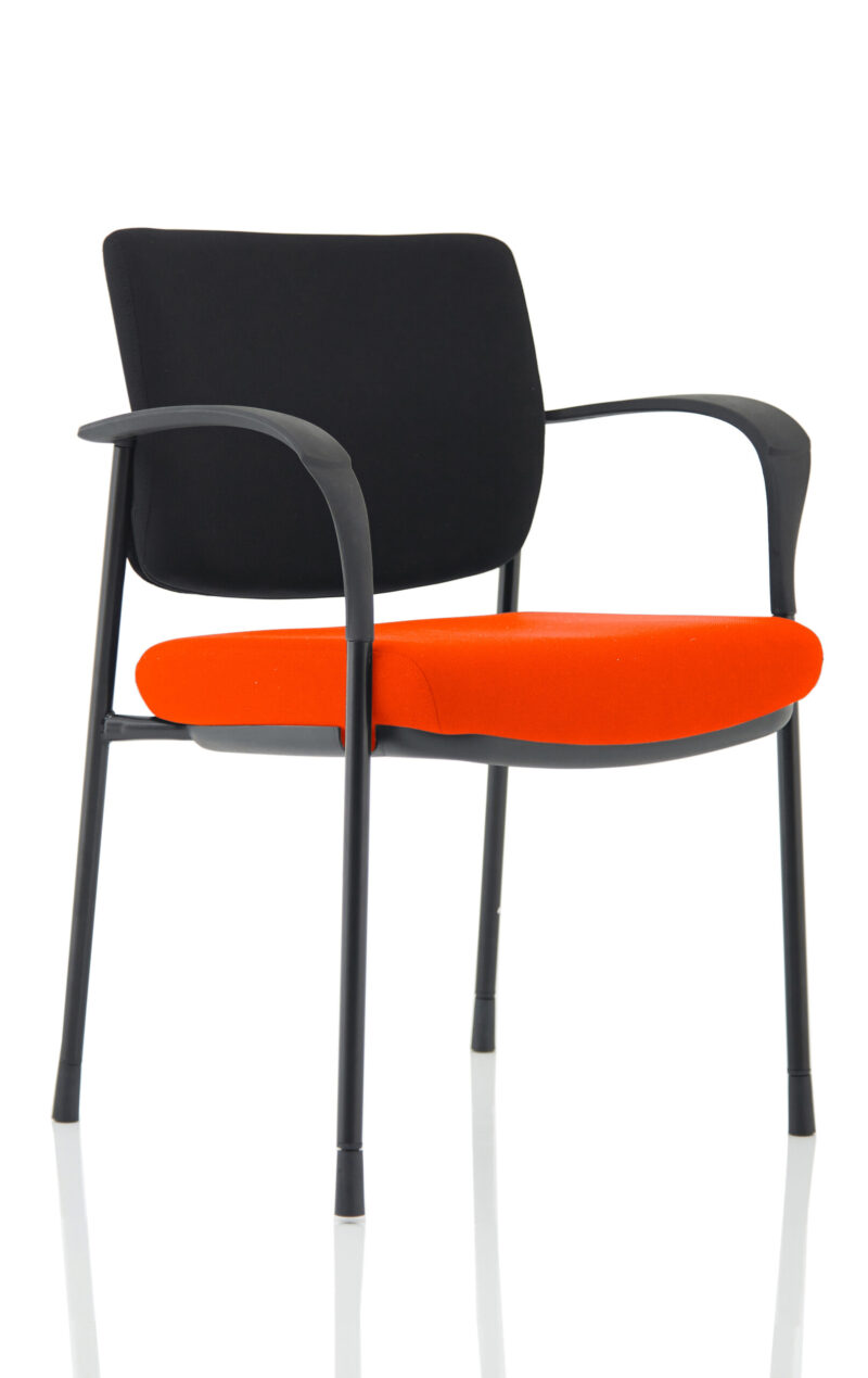 Scout Deluxe Medium Back Stacking Visitor Office Chair with Arms - Image 7