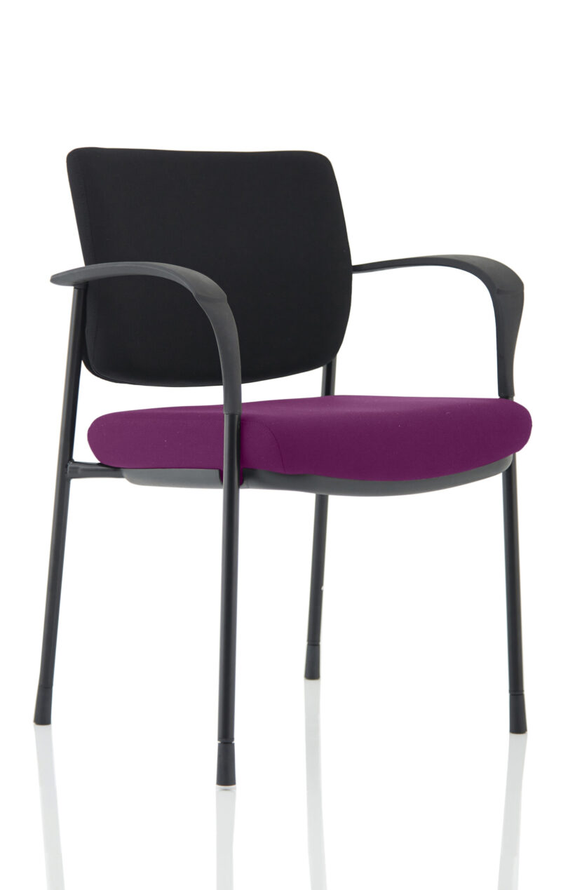 Scout Deluxe Medium Back Stacking Visitor Office Chair with Arms - Image 8