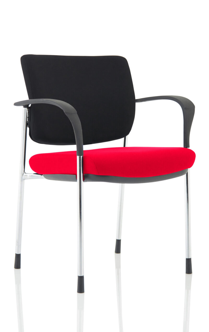Scout Deluxe Medium Back Stacking Visitor Office Chair with Arms - Image 9