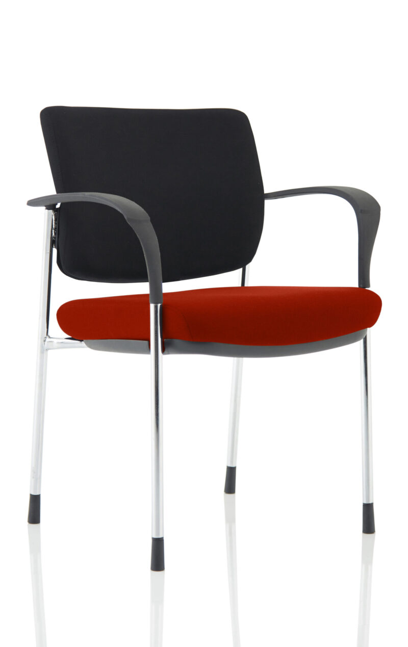 Scout Deluxe Medium Back Stacking Visitor Office Chair with Arms - Image 10