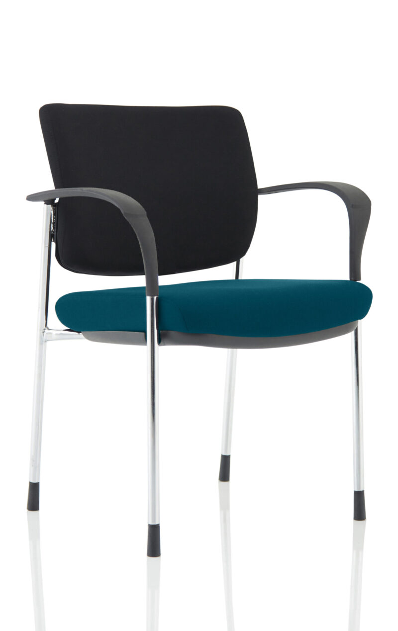 Scout Deluxe Medium Back Stacking Visitor Office Chair with Arms - Image 11