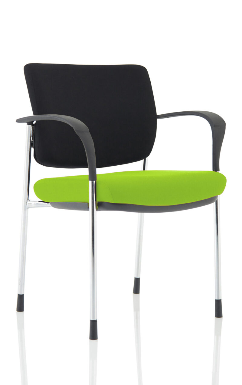 Scout Deluxe Medium Back Stacking Visitor Office Chair with Arms - Image 12
