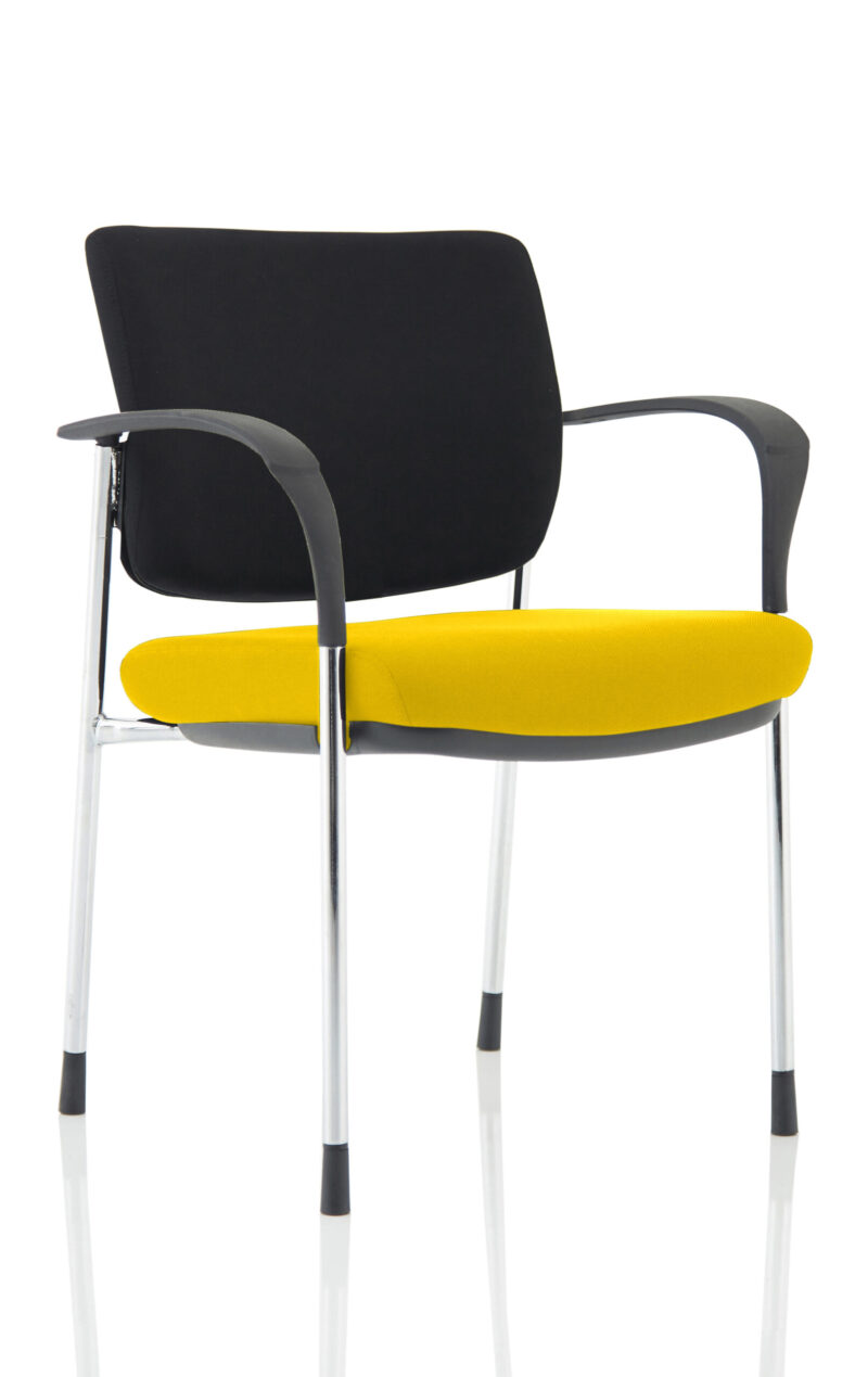 Scout Deluxe Medium Back Stacking Visitor Office Chair with Arms - Image 13