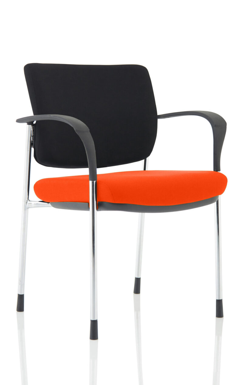 Scout Deluxe Medium Back Stacking Visitor Office Chair with Arms - Image 15