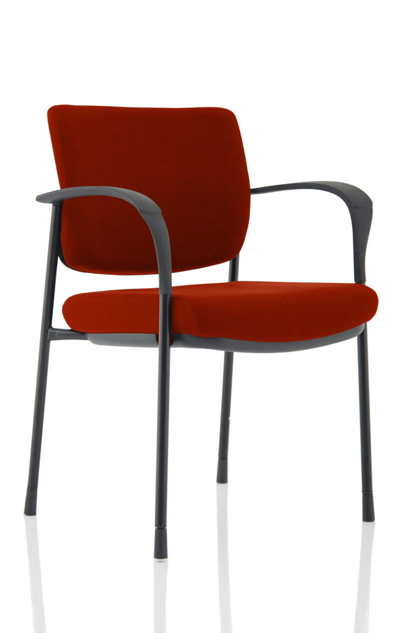 Scout Deluxe Medium Back Stacking Visitor Office Chair with Arms - Image 18