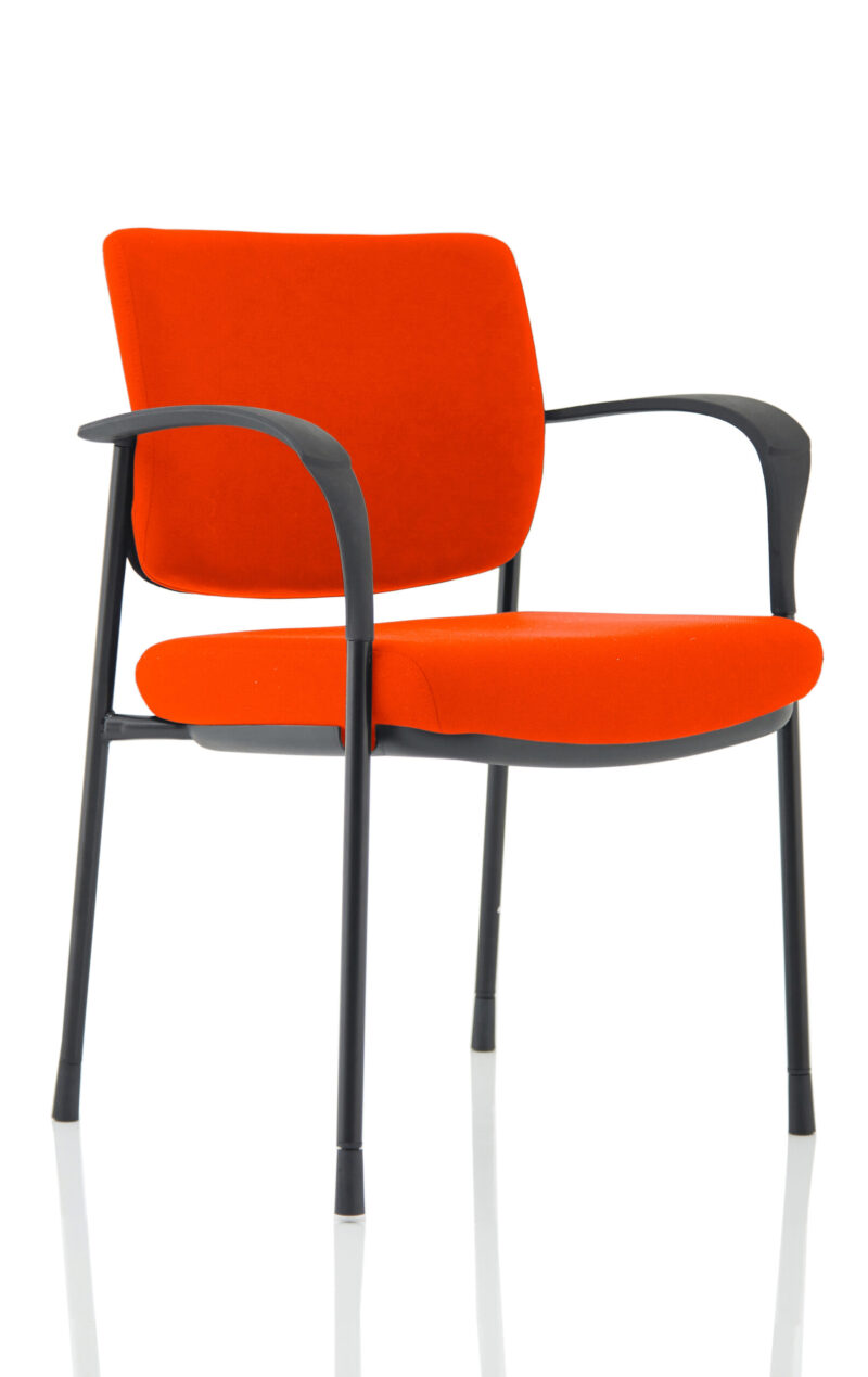 Scout Deluxe Medium Back Stacking Visitor Office Chair with Arms - Image 23