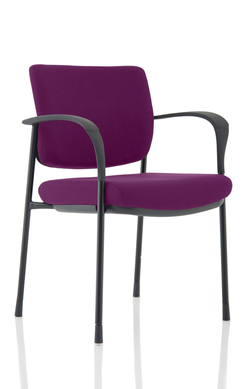 Scout Deluxe Medium Back Stacking Visitor Office Chair with Arms - Image 24