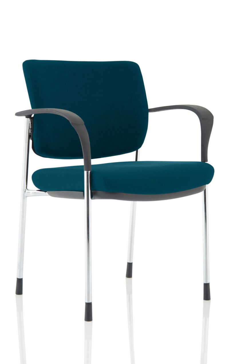 Scout Deluxe Medium Back Stacking Visitor Office Chair with Arms - Image 27