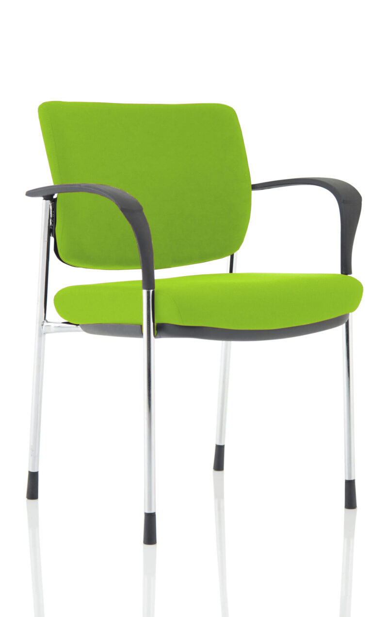 Scout Deluxe Medium Back Stacking Visitor Office Chair with Arms - Image 28