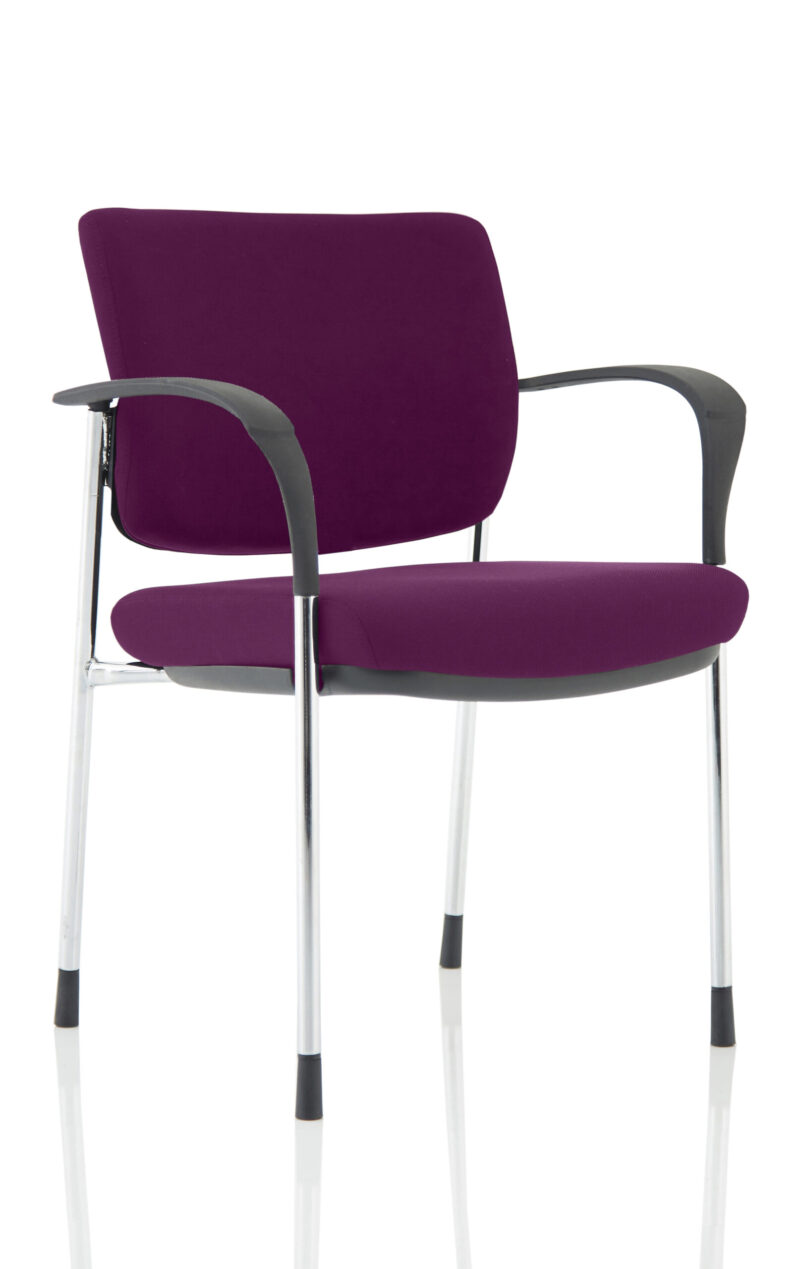 Scout Deluxe Medium Back Stacking Visitor Office Chair with Arms - Image 32
