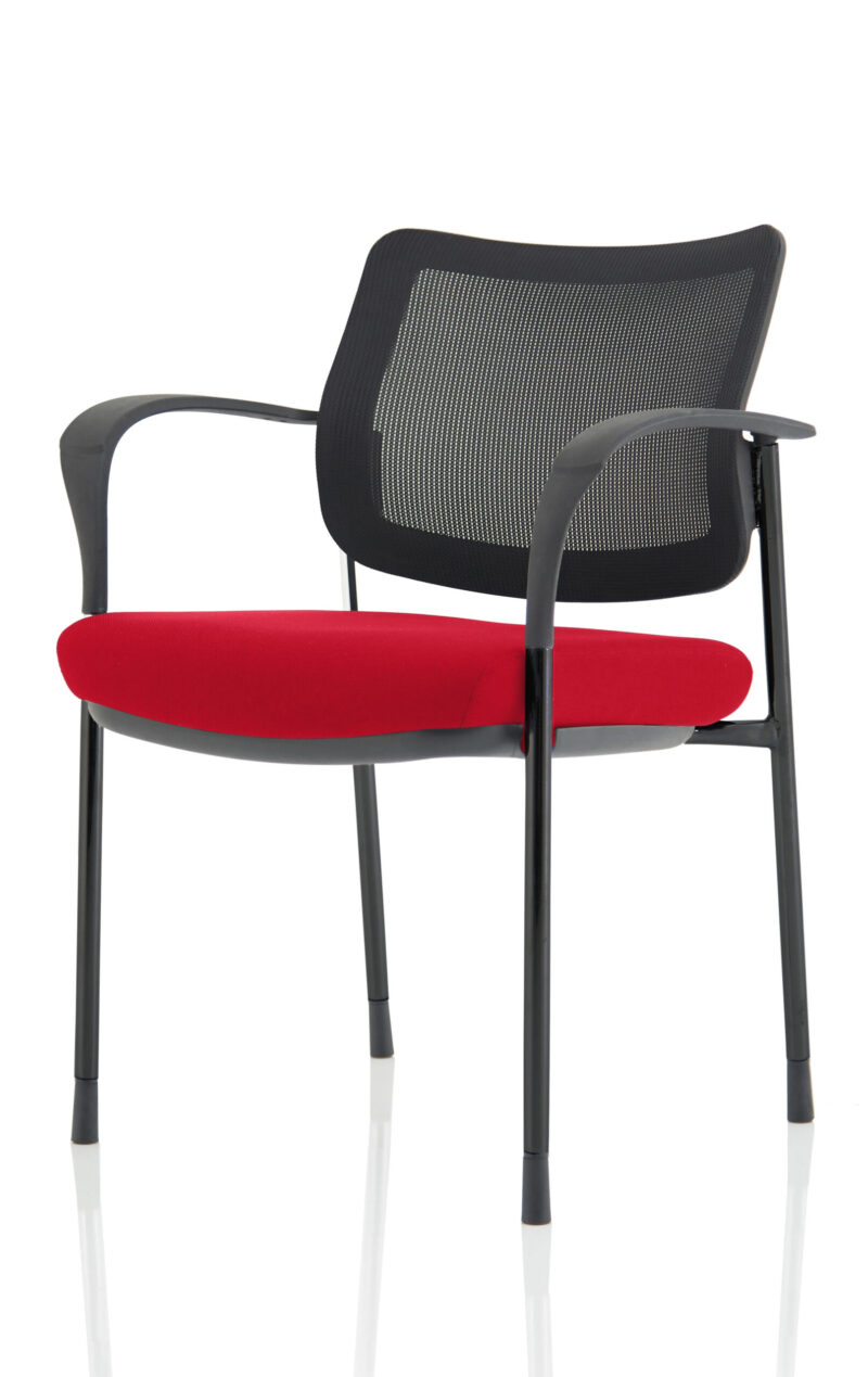 Scout Deluxe Medium Back Stacking Visitor Office Chair with Arms - Image 34