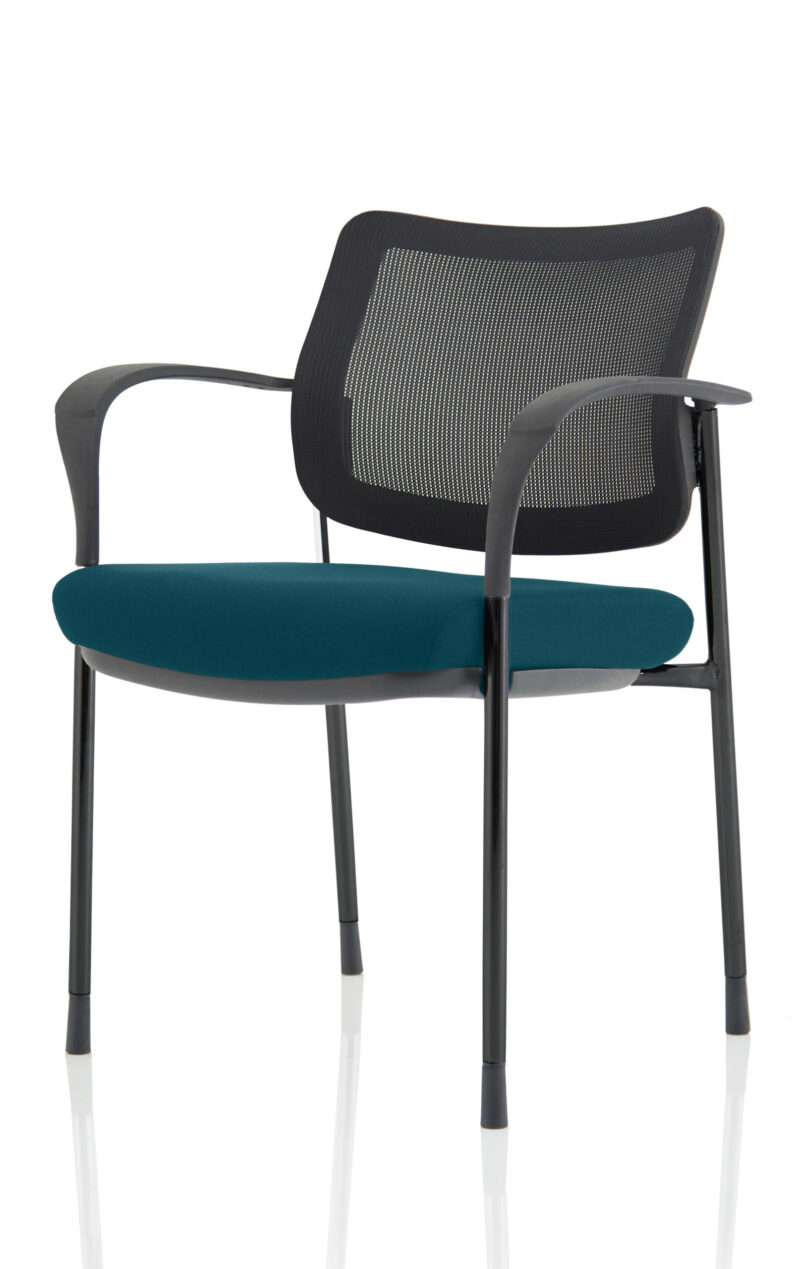 Scout Deluxe Medium Back Stacking Visitor Office Chair with Arms - Image 38