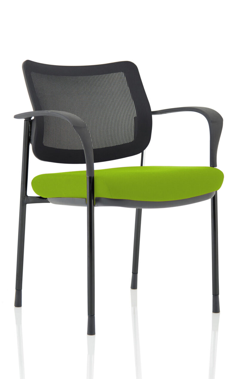 Scout Deluxe Medium Back Stacking Visitor Office Chair with Arms - Image 39