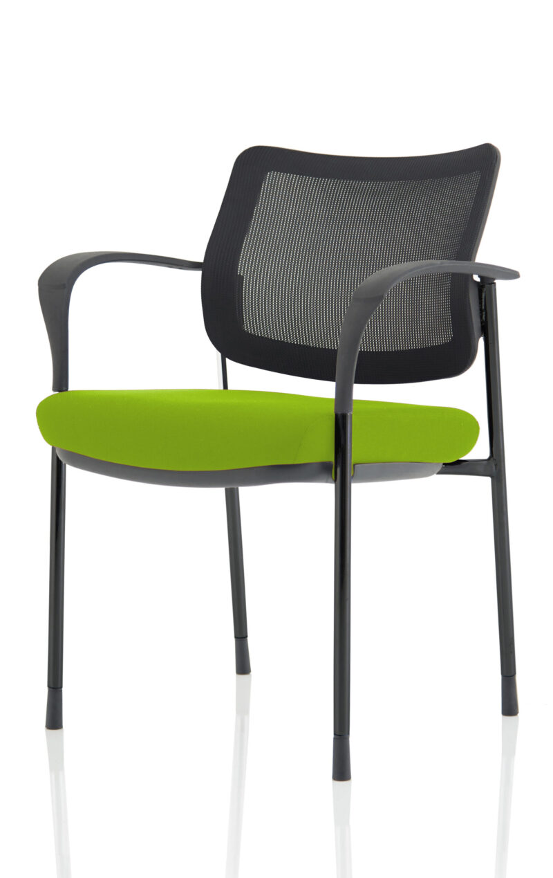 Scout Deluxe Medium Back Stacking Visitor Office Chair with Arms - Image 40