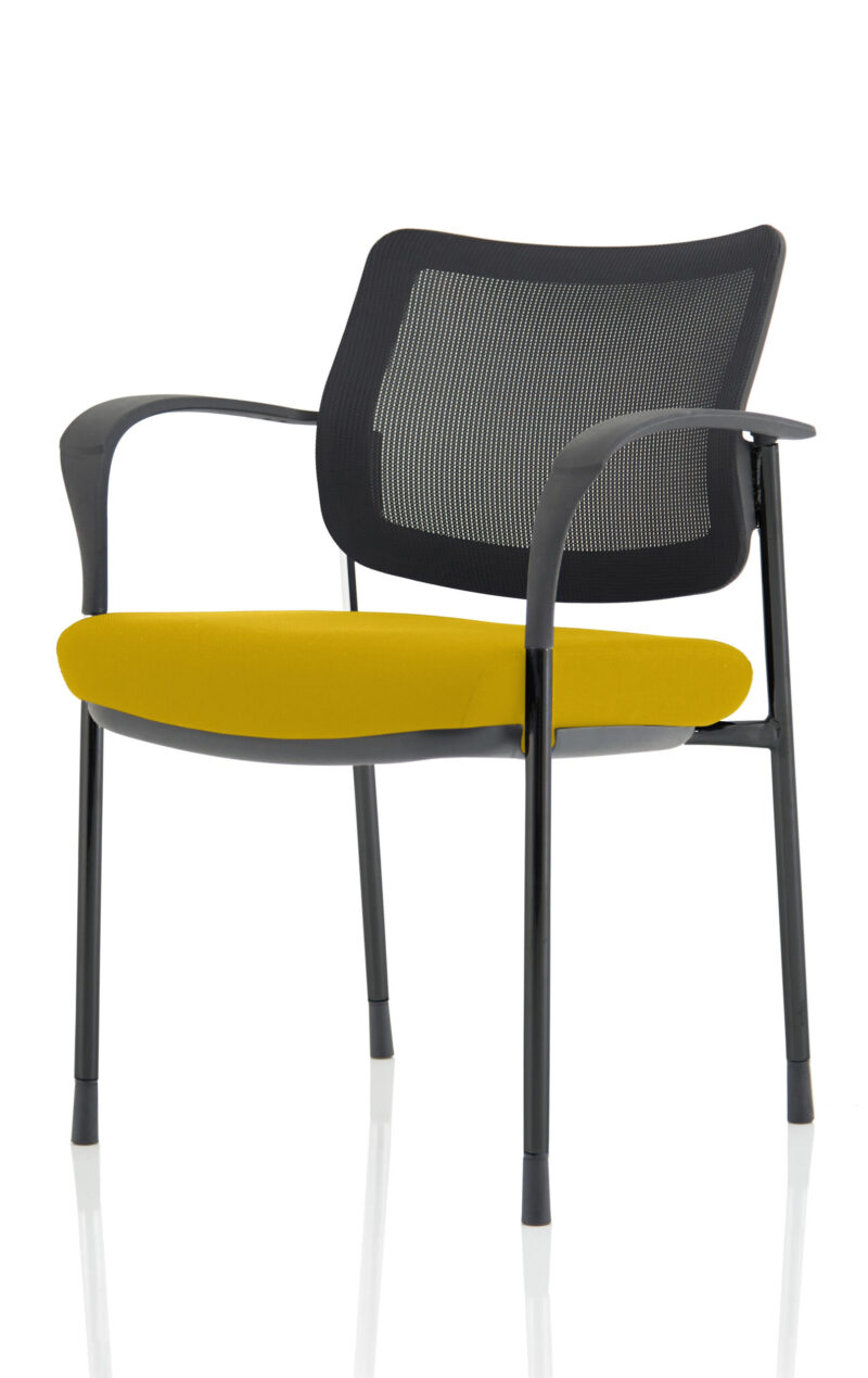Scout Deluxe Medium Back Stacking Visitor Office Chair with Arms - Image 42