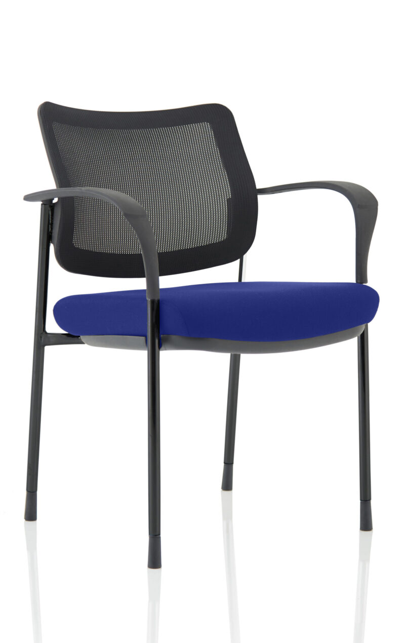 Scout Deluxe Medium Back Stacking Visitor Office Chair with Arms - Image 43