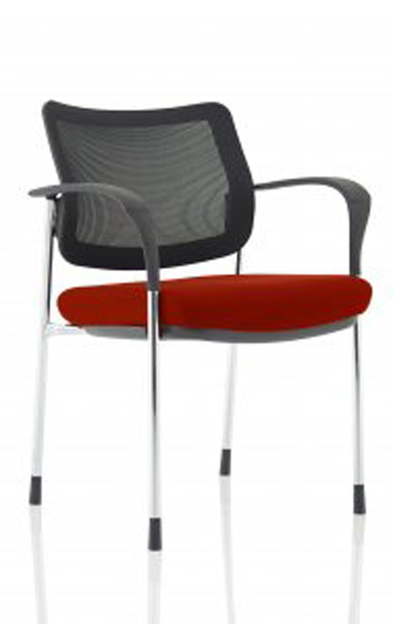 Scout Deluxe Medium Back Stacking Visitor Office Chair with Arms - Image 49