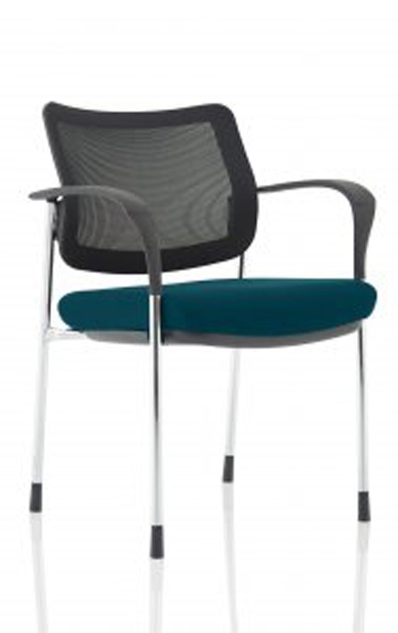 Scout Deluxe Medium Back Stacking Visitor Office Chair with Arms - Image 50