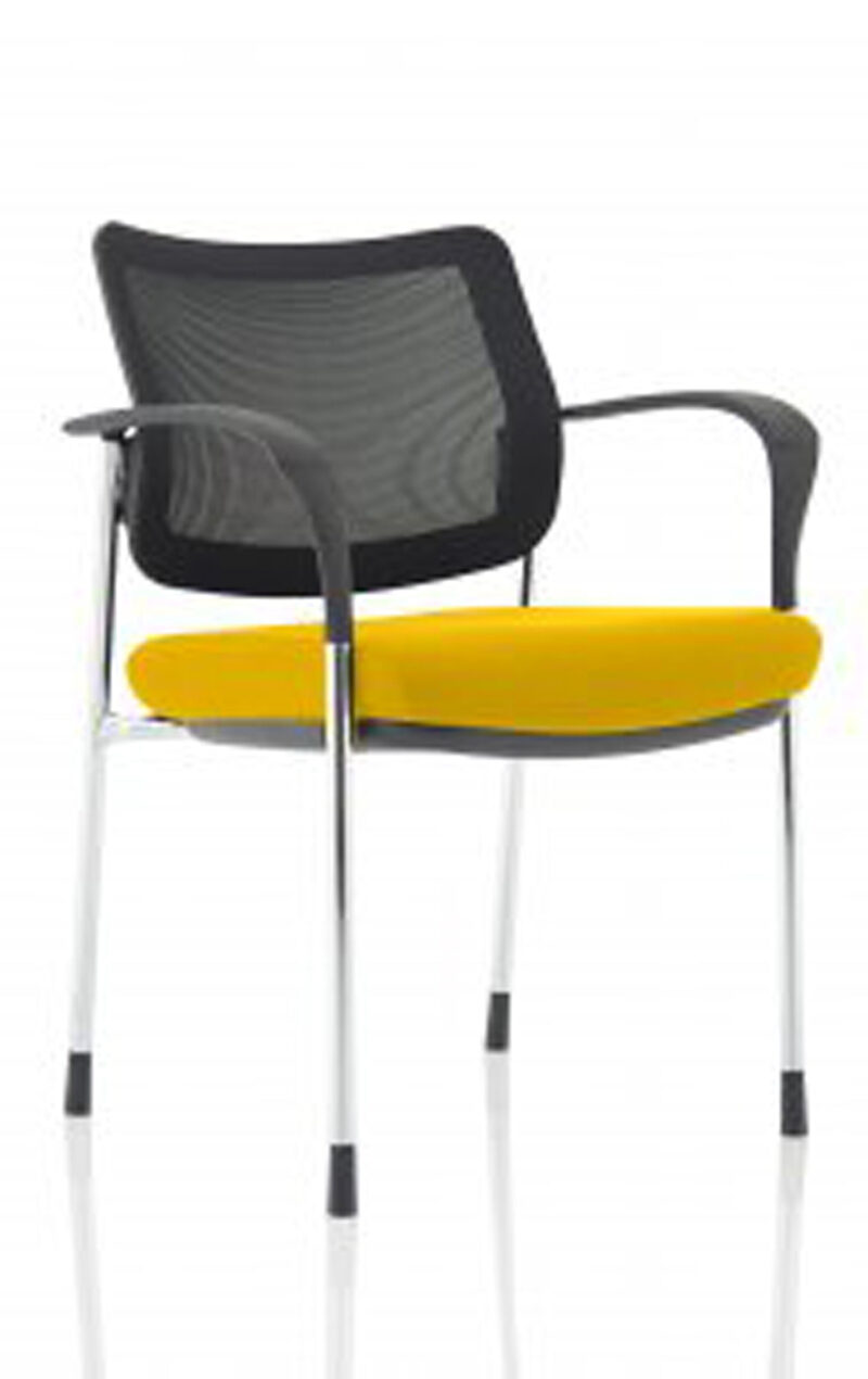 Scout Deluxe Medium Back Stacking Visitor Office Chair with Arms - Image 52