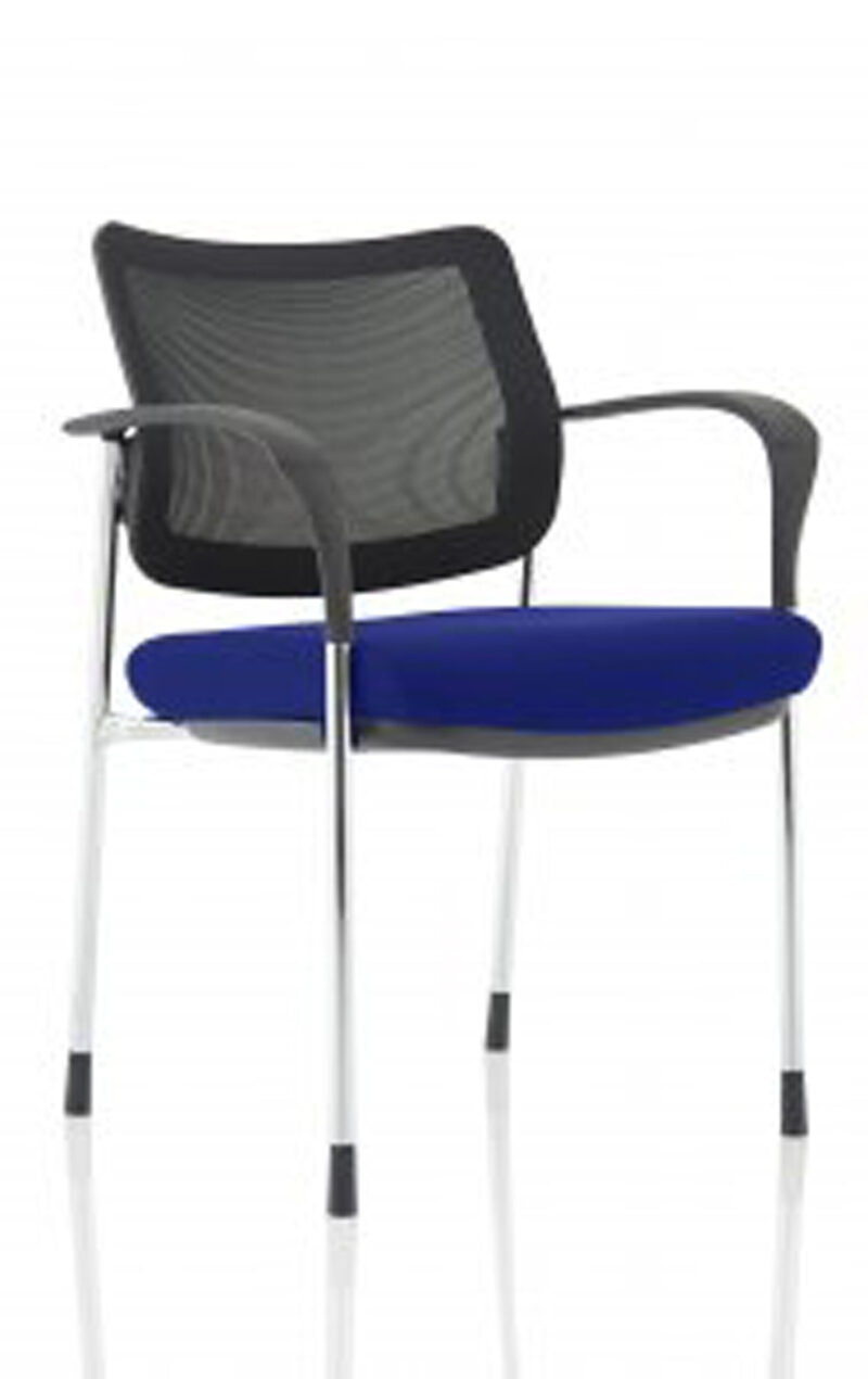 Scout Deluxe Medium Back Stacking Visitor Office Chair with Arms - Image 53